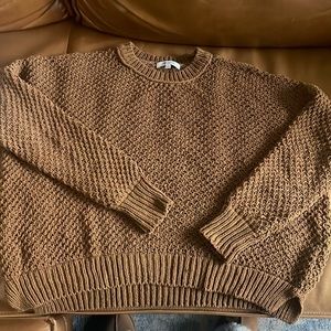 Madewell Tan Sweater! Size medium!